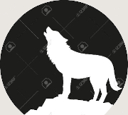 wolf silhouette